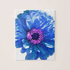 Puzzle Foto floral azul margarita