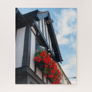 Puzzle Foto floral roja de Stratford-upon-Avon