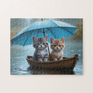 Puzzle Foto gatita rompe el arte gatito Internet Jigsaw P
