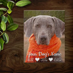 Puzzle Foto Mascota familiar personalizada<br><div class="desc">Fotos de mascotas de la familia para este divertido rompecabezas personalizado. Sube la foto de tu perro y edita el texto del nombre para una maravillosa idea de regalo familiar.</div>