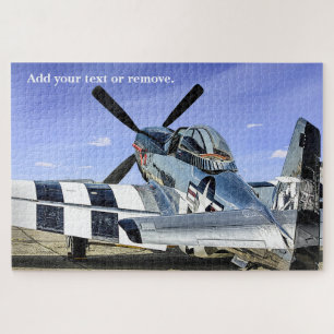 Puzzle Foto militar de un avión de combate P-51 Mustang: