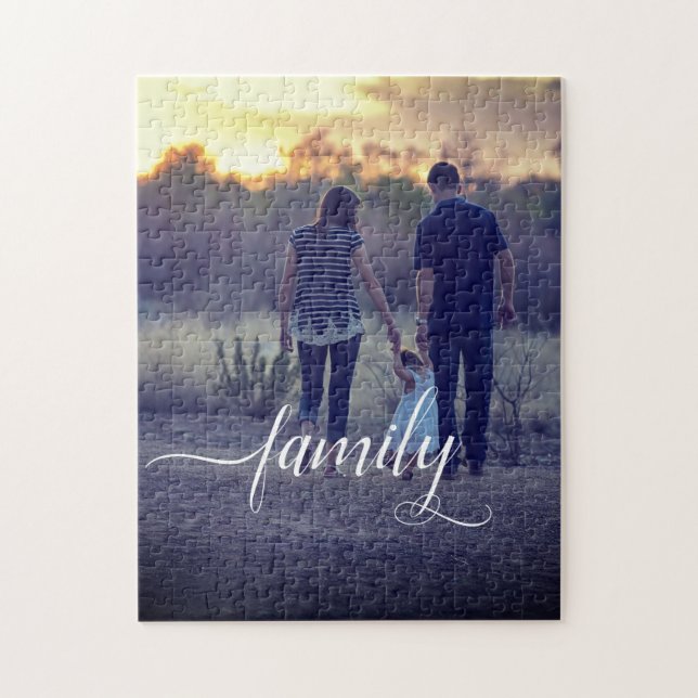 Puzzle Foto moderna de la familia del Recién nacido (Vertical)