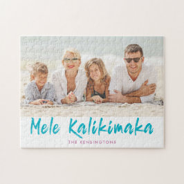 Puzzle Foto navideña de los Navidades de piña Mele Kaliki