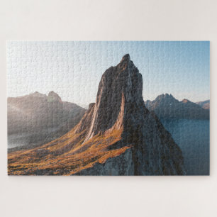 Puzzle Foto paisajista de las montañas de Noruega