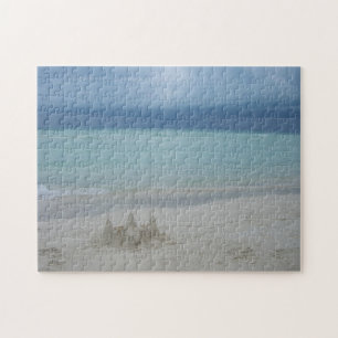 Puzzle Foto panorámica de Stormy Sandcastle Beach