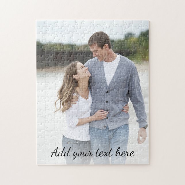 Puzzle Foto Personalizada Agrega tu Texto (Vertical)