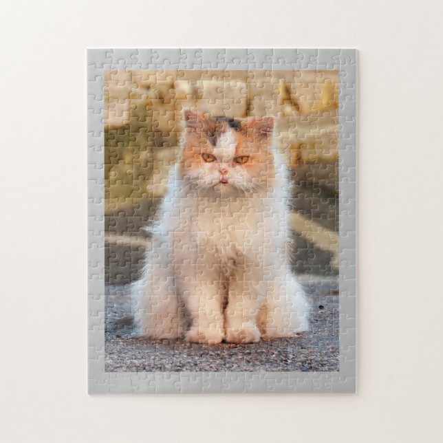 Puzzle Foto personalizada de gato (Vertical)