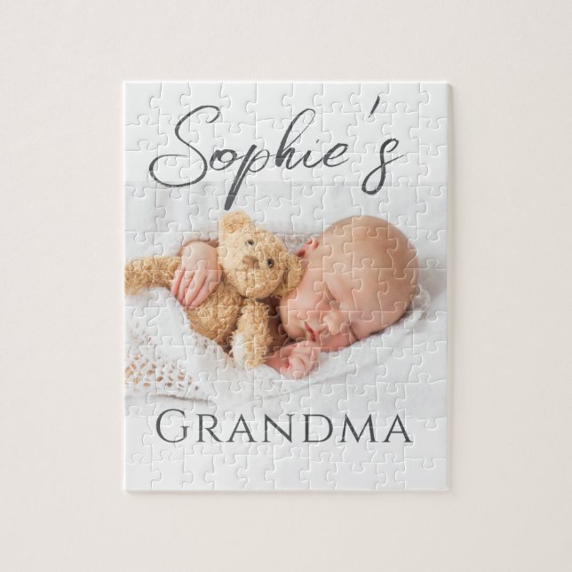 Puzzle Foto personalizada de la abuela  (Vertical)