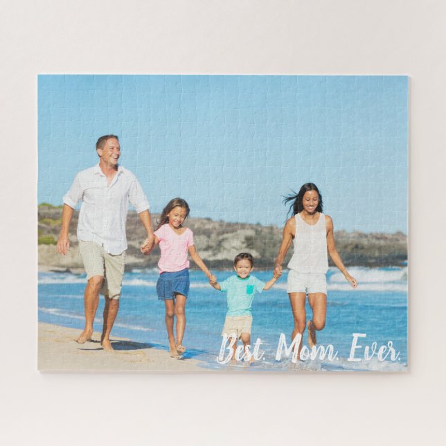 Puzzle Foto personalizada de la familia mejor madre que n (Horizontal)