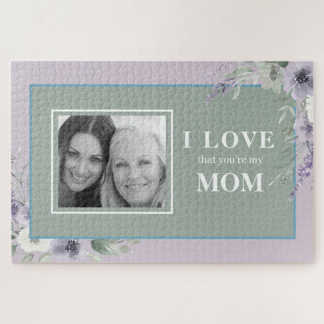 Puzzle Foto personalizada de madre e hija (Horizontal)