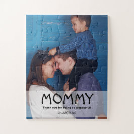 Puzzle Foto personalizada de mamá Día de la madre