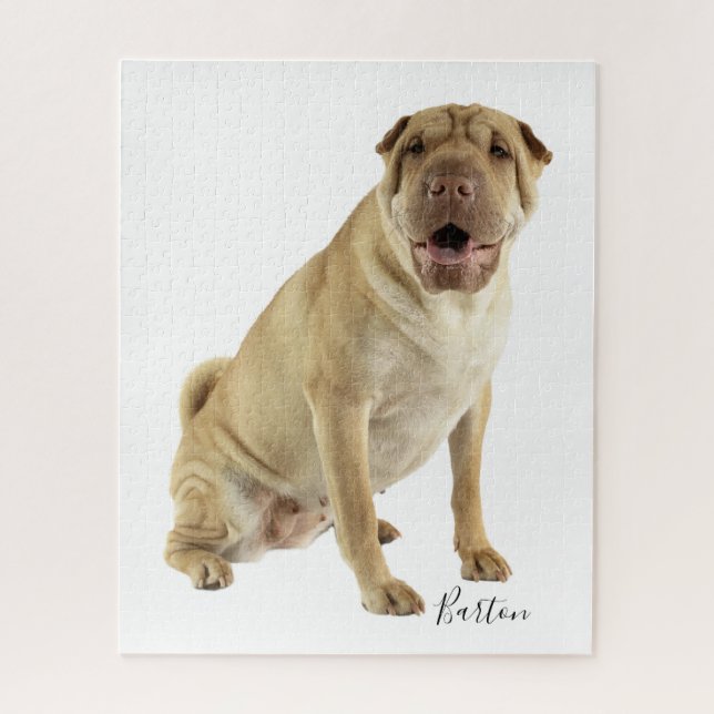 Puzzle Foto personalizada de perro de Shar Pei (Vertical)