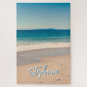 Puzzle Foto personalizada de playa Océano Azul Escénico