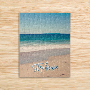 Puzzle Foto personalizada de playa océano azul escénico