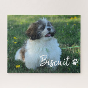 Puzzle Foto personalizada de su perro con nombre en letra