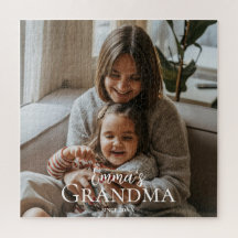 Foto Personalizada & Texto Personalizado Abuela De