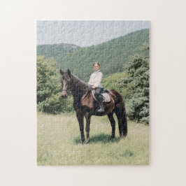 Puzzle Foto personalizada única de caballo ecuestre