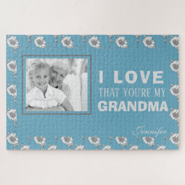 Puzzle Foto personalizado Azul me encanta que seas mi abu