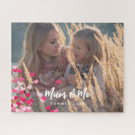 Puzzle Foto personalizado Moderna Escribiendo Corazones R
