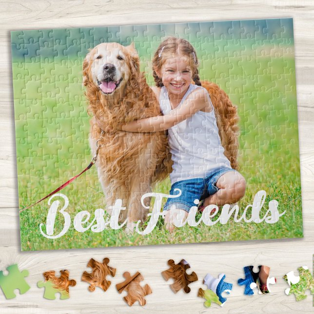 Puzzle Foto personalizado Niños Mascota Perro Mejor Pelíc (Subido por el creador)