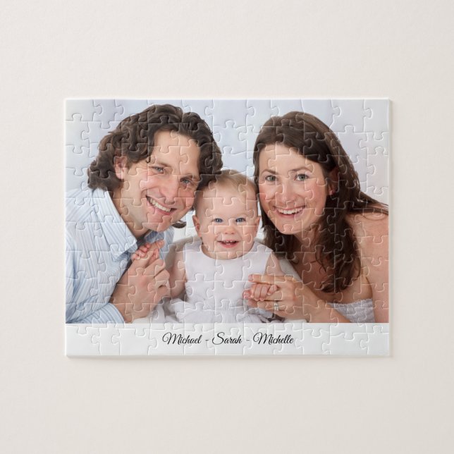 Puzzle Foto personalizado Nombre personalizado rompecabez (Horizontal)