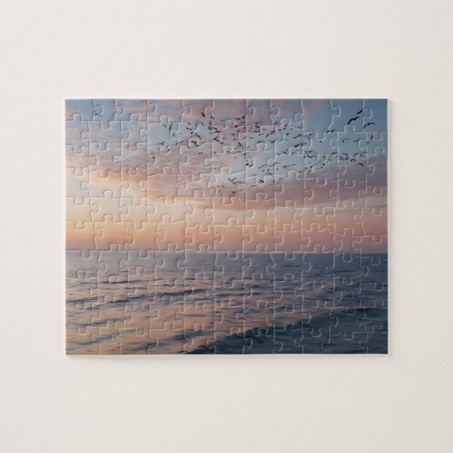 Puzzle Foto personalizado Olas personalizadas de Sunset B (Horizontal)