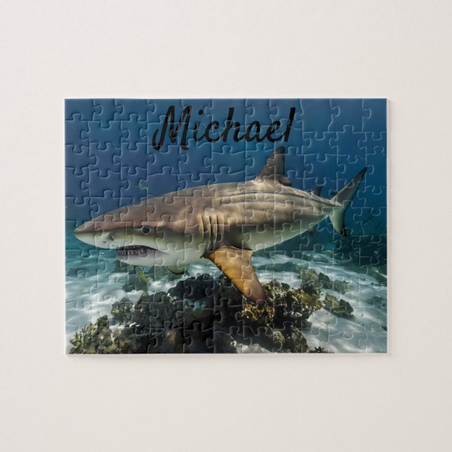 Puzzle Foto personalizado Pescado de tiburón personalizad (Horizontal)