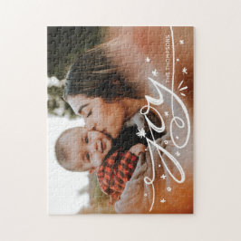 Puzzle Foto por carta de mano de gran alegría