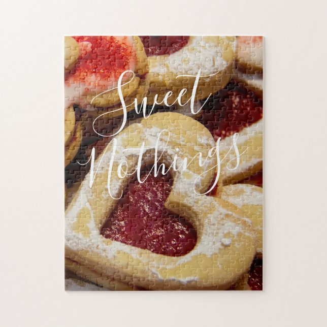 Puzzle Foto roja modelada de corazón de cocina azucarera (Vertical)