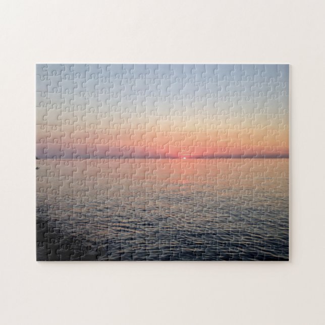 Puzzle Foto rosa de Beach Sunset (Horizontal)