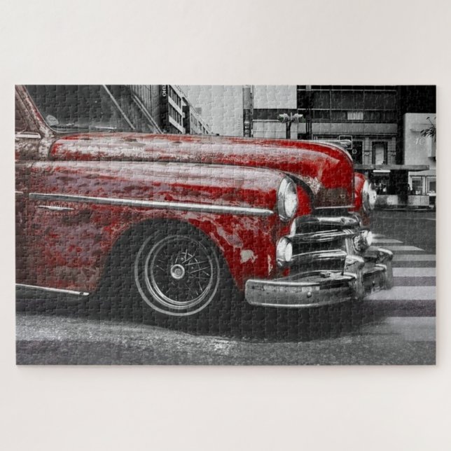 Puzzle Foto Rustic Red Truck (Horizontal)