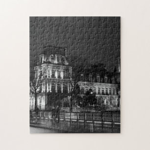 Puzzle Foto urbana, moderna de la vida nocturna parisina