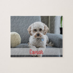 Puzzle Foto y nombre del Mascota del personalizable