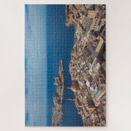Puzzle Fotografía aérea de Malta en el paisaje marino de