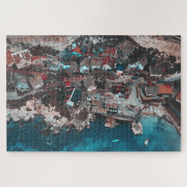 Puzzle Fotografía aérea de Popeye's Village Malta (Horizontal)