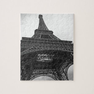 Puzzle Fotografía blanco y negro de la torre Eiffel