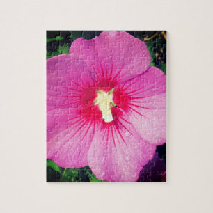 Puzzle Fotografía botánica de color rosa floral