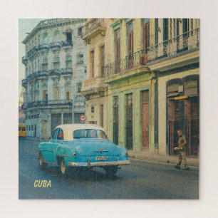 Puzzle Fotografía callejera de un coche clásico vintage e