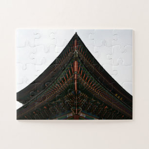 Puzzle fotografía de arquitectura tradicional corea