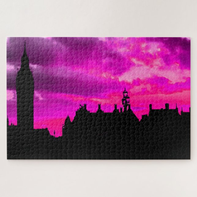 Puzzle Fotografía de arte de viajes de la ciudad de Londr (Horizontal)