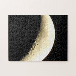 Puzzle Fotografía de cerca de los cráteres de la Luna