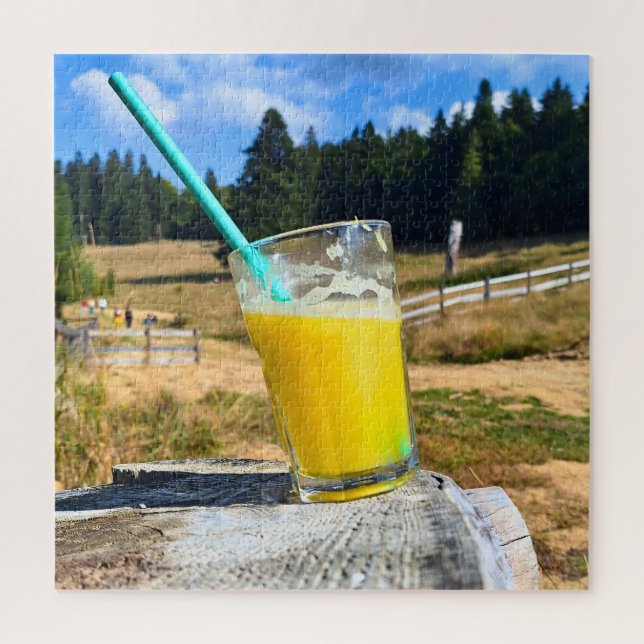 Puzzle Fotografía de Exteriores con Jugo de Naranja – Nat (Vertical)