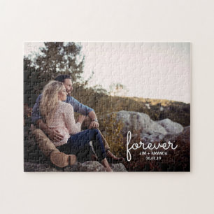 Puzzle Fotografía de fecha de nombre de Forever