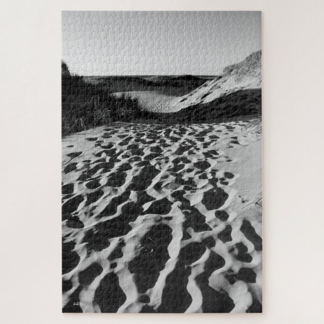 Puzzle fotografía de gama, blanco y negro (Vertical)