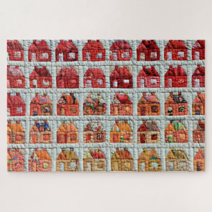 Puzzle Fotografía de la casa escolar Quilt