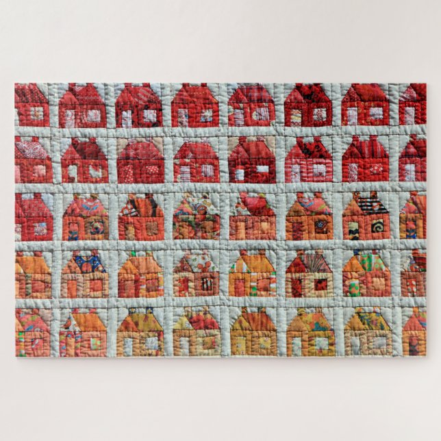 Puzzle Fotografía de la casa escolar Quilt (Horizontal)