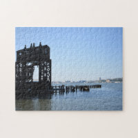 Fotografía de la ciudad neoyorquina de NYC del río