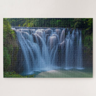 Puzzle Fotografía de la naturaleza Cascada Shifen de Tai
