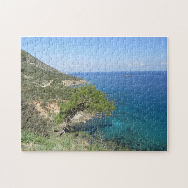 Puzzle Fotografía de la naturaleza Montaña y Mar Mediterr (Horizontal)