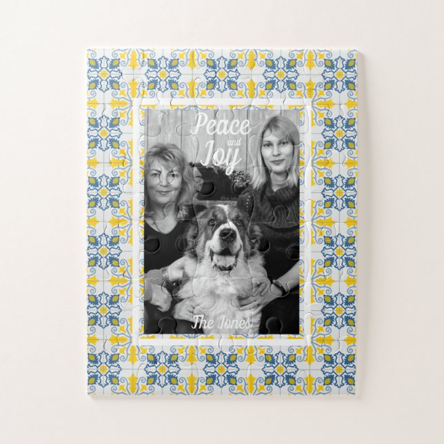 Puzzle Fotografía de mosaicos portugueses para Navidades  (Vertical)